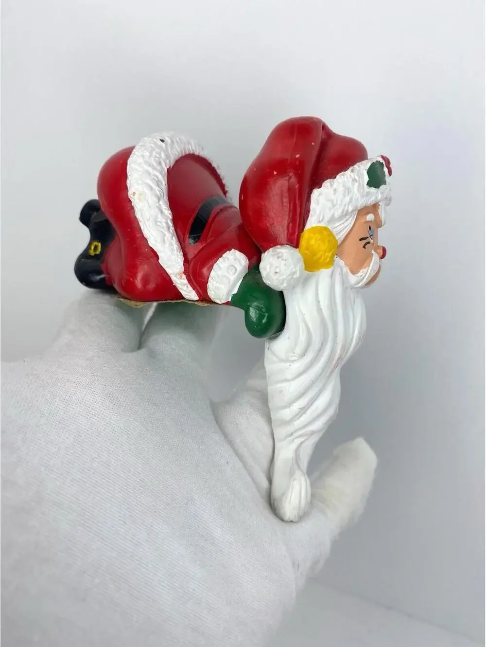 Vintage Kurt S Adler Santa Claus Stocking Hanger/Holder/ Italy